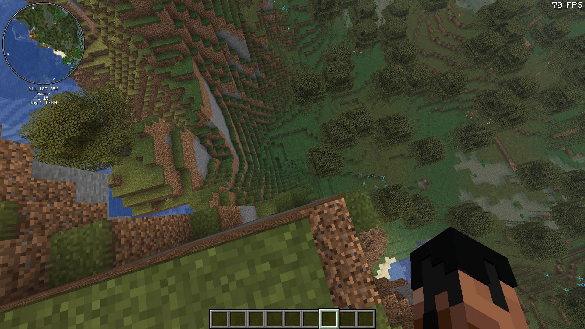 Falling to death is also quite common (Image via Sportskeeda Gaming || Mojang Studios)